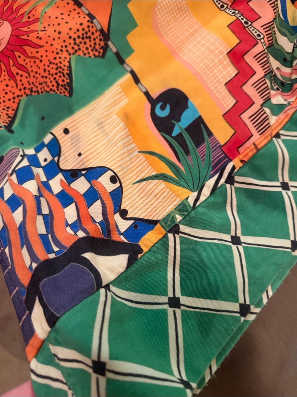 Farm Rio x Anthropologie MEDIUM halterneck printed wide leg jumpsuit - Picture 12 of 12